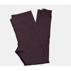 LOFT Leggings in Heathered Maroon Burgundy Ponte Size SMALL  Stretch Classic